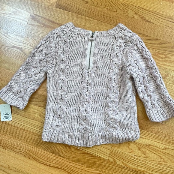 Madam P. Upcycled Cable Pullover Sweater sz.  M #AL - Picture 3 of 14